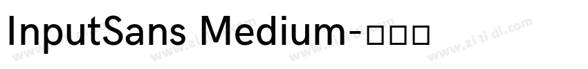 InputSans Medium字体转换